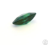 3.17 Carat Natural Bi-Color Sapphire 12 x 7.5 mm Triangular Faceted Gemstone Certified Blue Green