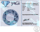 8.70 Carat Natural Aquamarine 13.5 mm Round Faceted Loose Gemstone Certified