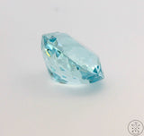 8.70 Carat Natural Aquamarine 13.5 mm Round Faceted Loose Gemstone Certified