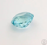 8.70 Carat Natural Aquamarine 13.5 mm Round Faceted Loose Gemstone Certified