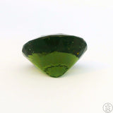 4 Carat Natural Moldavite 12 x 10 mm Oval Faceted Gemstone Certified