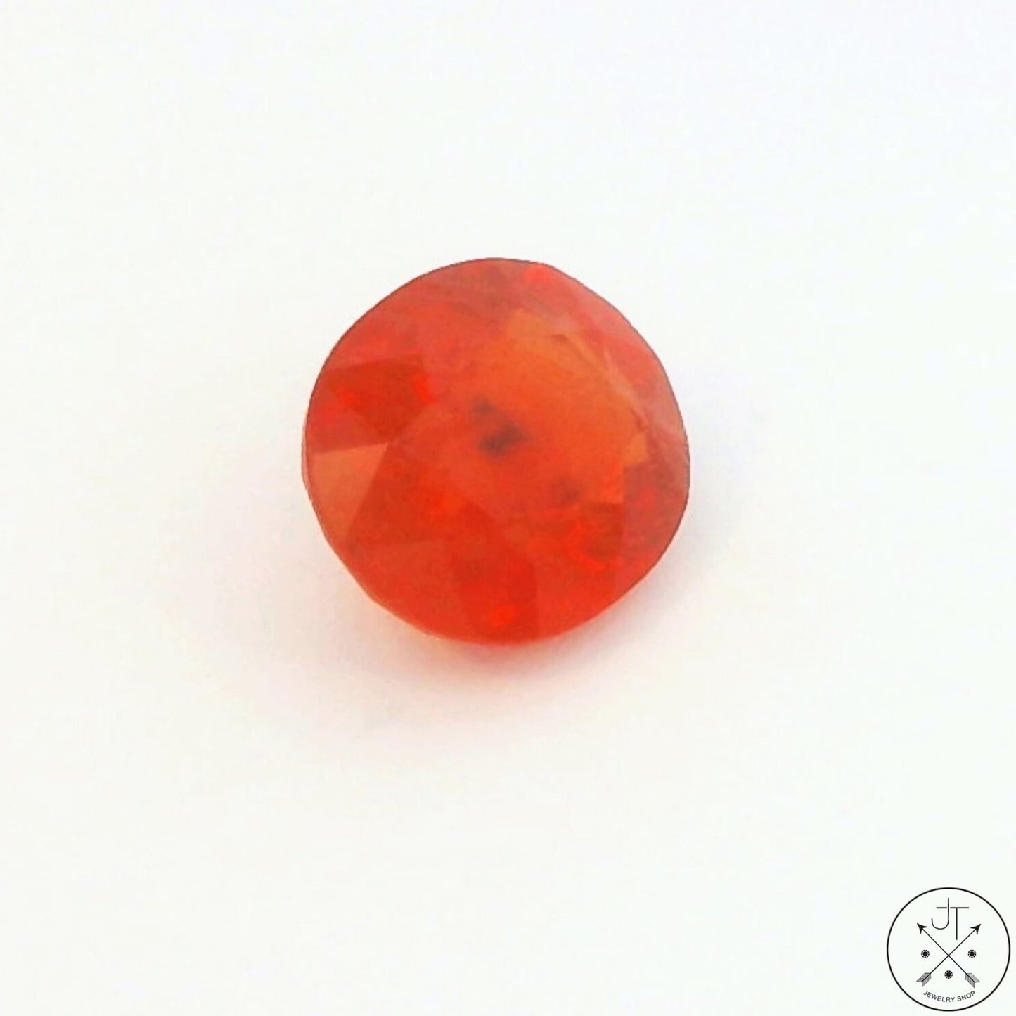 1.9 Carat Natural Orange Sapphire 7 x 6 mm Oval Faceted Gemstone Certified Loose