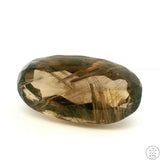 228 Carat Rutilated Smoky Quartz 53 x 28 mm Oval Natural Gemstone