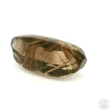 228 Carat Rutilated Smoky Quartz 53 x 28 mm Oval Natural Gemstone