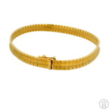 Vintage 18k Yellow Gold Bracelet 7.5 inch Italy