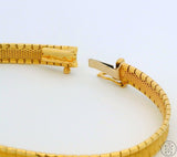 Vintage 18k Yellow Gold Bracelet 7.5 inch Italy