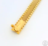 Vintage 18k Yellow Gold Bracelet 7.5 inch Italy