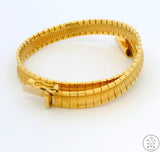 Vintage 18k Yellow Gold Bracelet 7.5 inch Italy