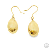 New 10k Yellow Gold Drop Earrings Teardrop Dangle