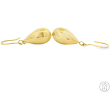 New 10k Yellow Gold Drop Earrings Teardrop Dangle