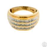 10k Yellow Gold Mens Band with 1/2 ctw Diamonds Size 10.75