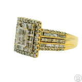 New 10k Yellow Gold Engagement Ring with 1.25 ctw Diamonds Size 7