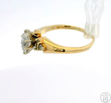 14k Yellow Gold Marquise Engagement Ring with 1 ctw Diamonds Size 9.5