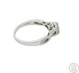 14k White Gold Engagement Ring with 1 ctw Diamonds Size 9