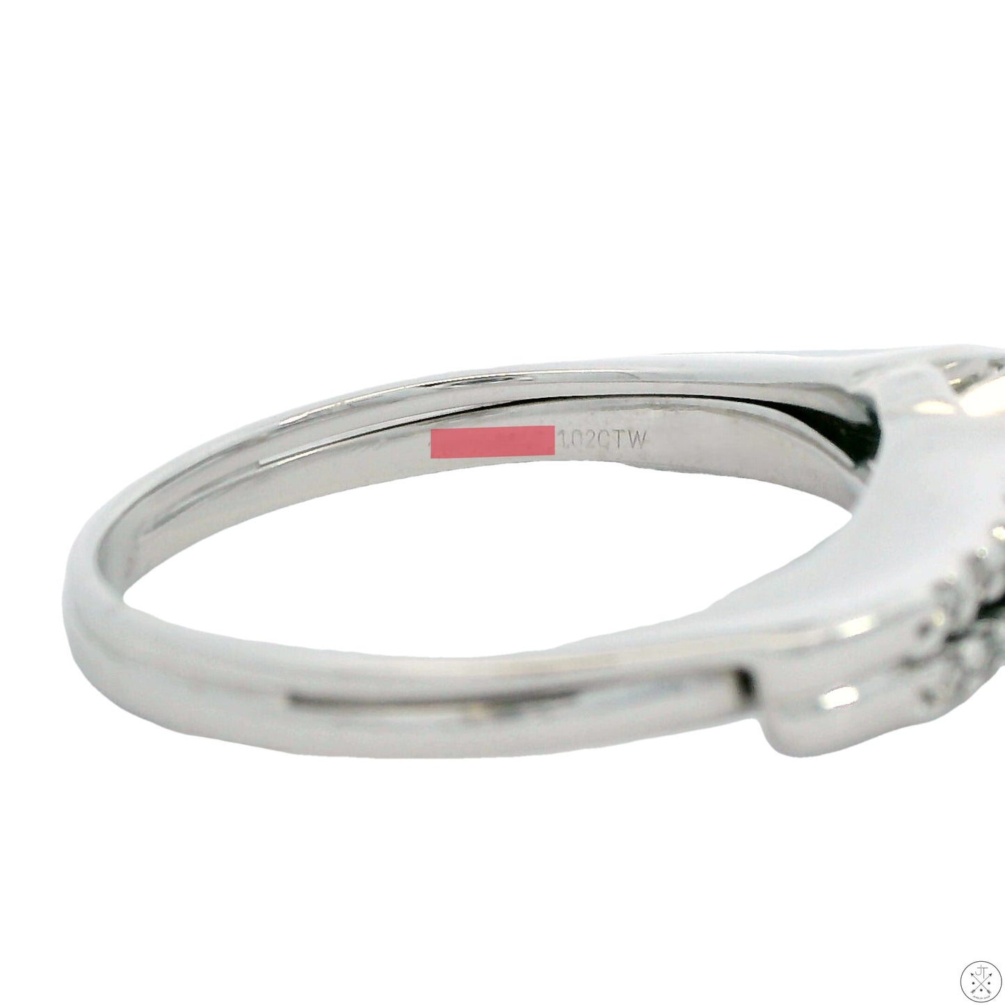 14k White Gold Engagement Ring with 1 1/3 ctw Lab Grown Diamonds Size 9.25