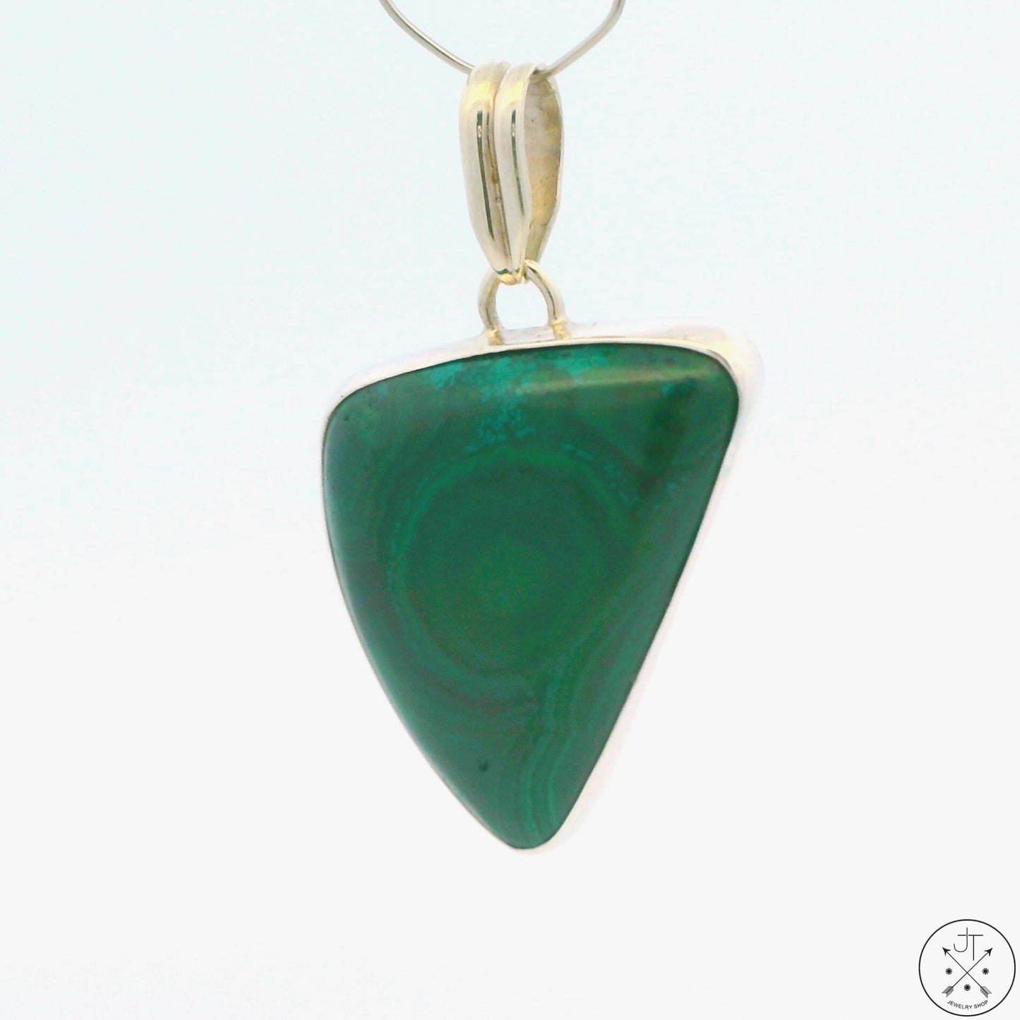 Sterling Silver Pendant with Malachite and Azurite Pre-Owned