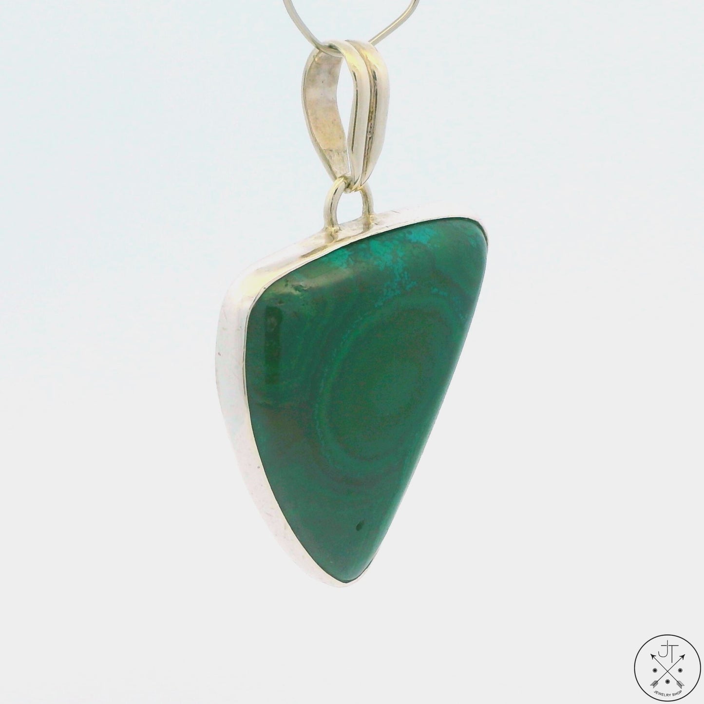 Sterling Silver Pendant with Malachite and Azurite Pre-Owned