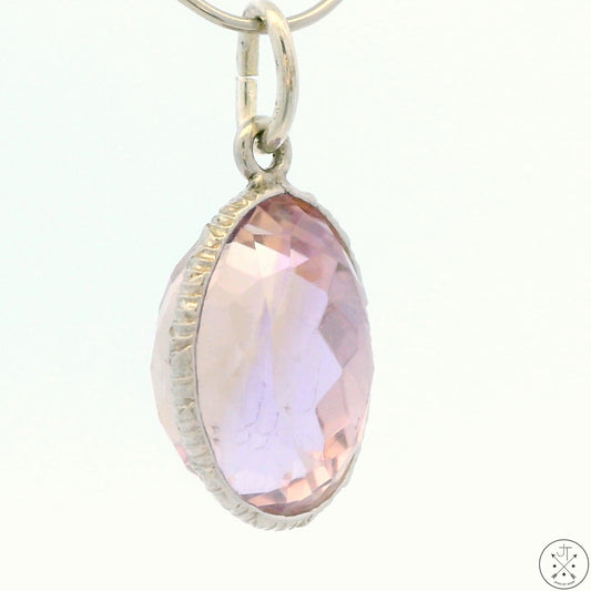 New Sterling Silver Pendant with Oval Ametrine 2.4 gram