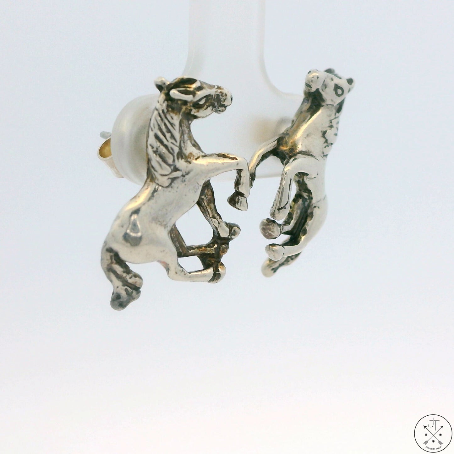 Vintage Sterling Silver Horse Stud Earrings Pony QTT Albuquerque