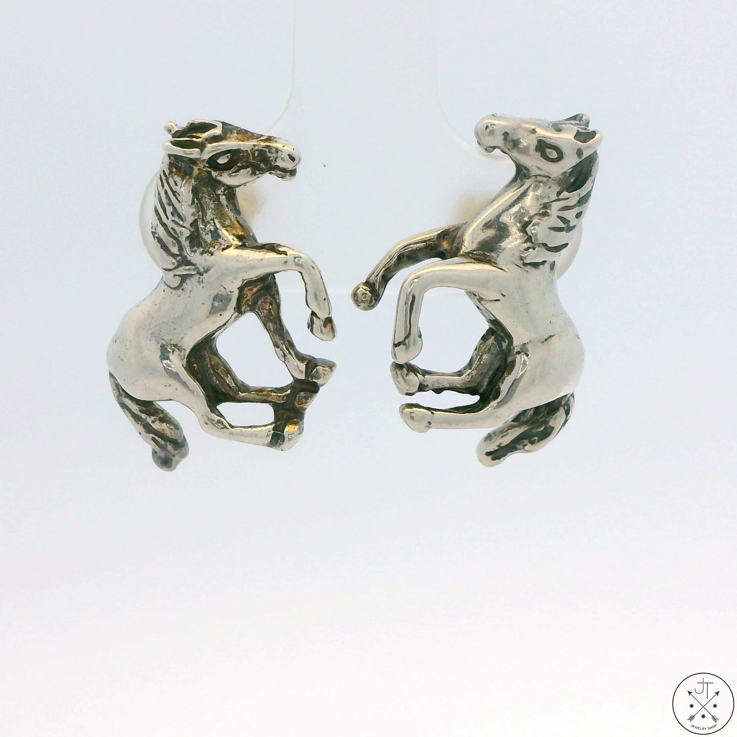 Vintage Sterling Silver Horse Stud Earrings Pony QTT Albuquerque