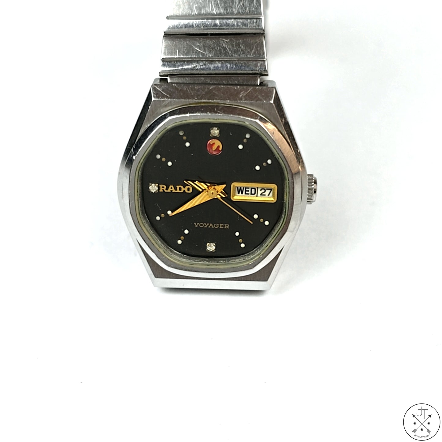 Vintage Rado 25 mm Voyager Day Date with Miyota Quartz Watch