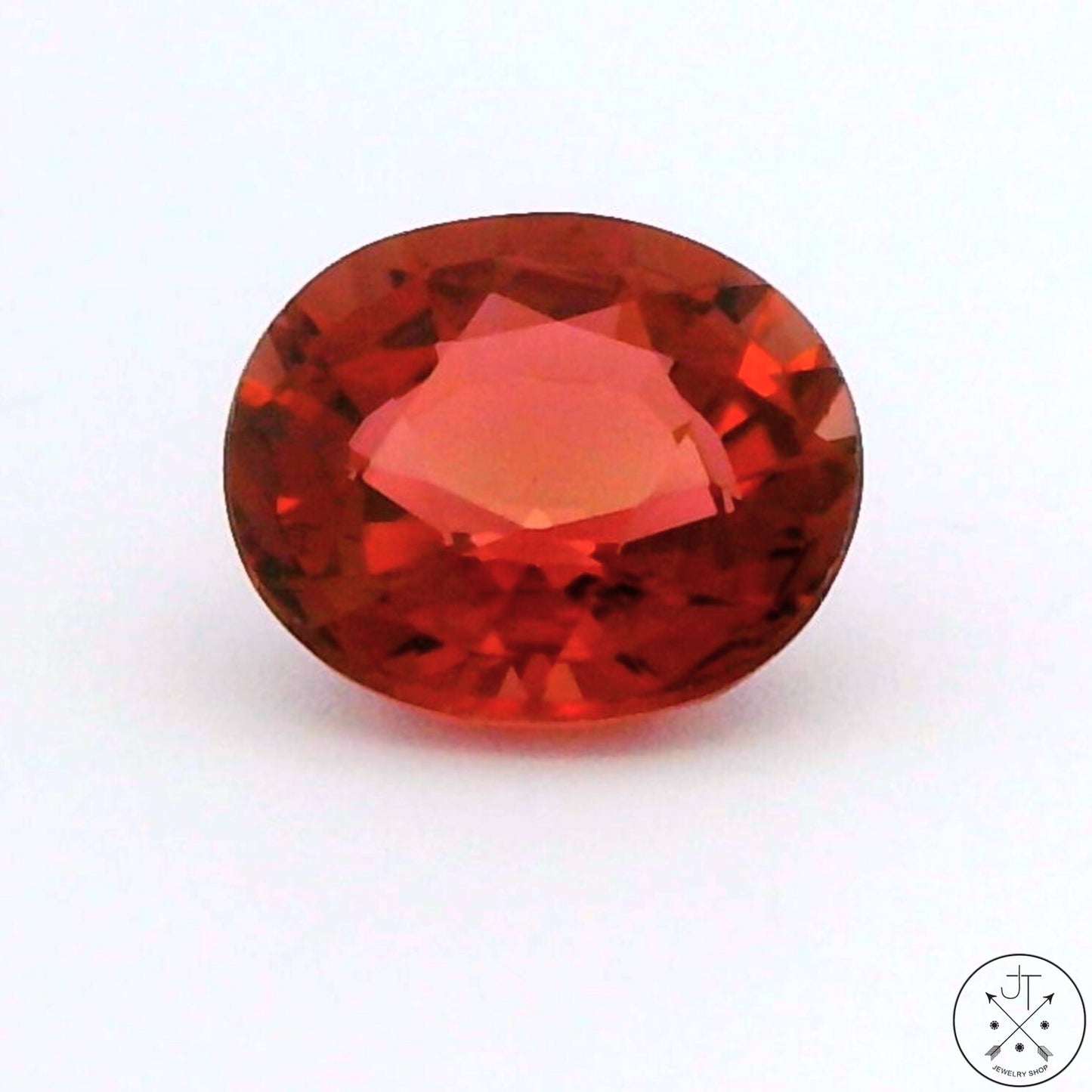 1.22 Carat Natural Pink Tourmaline 7x6 mm Oval Faceted Gemstone Certified