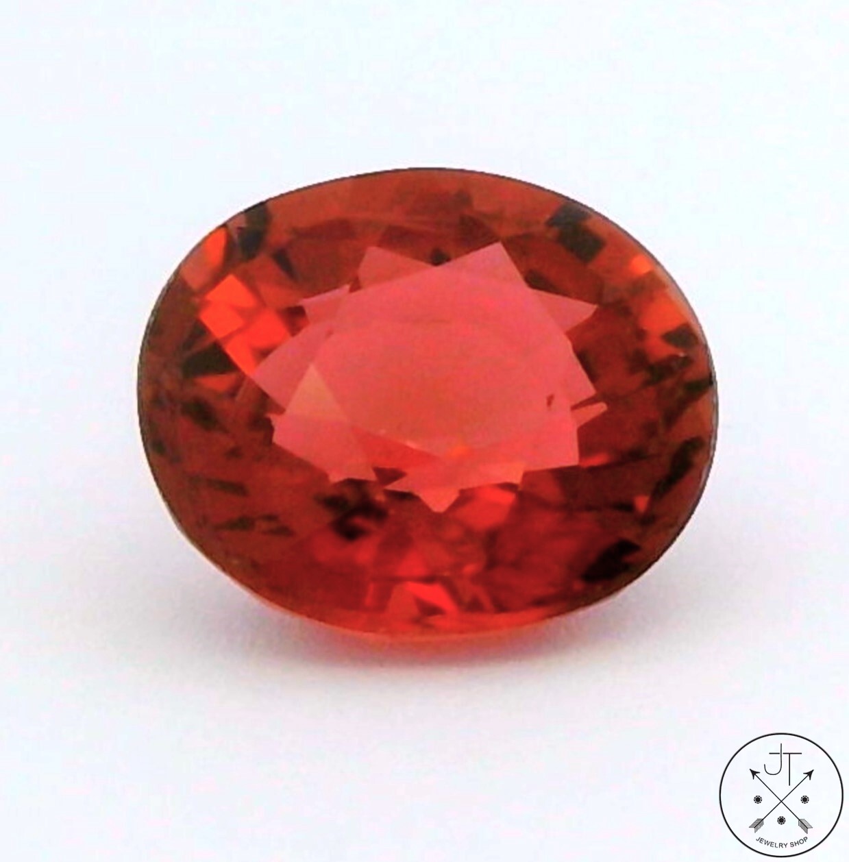 1.22 Carat Natural Pink Tourmaline 7x6 mm Oval Faceted Gemstone Certified