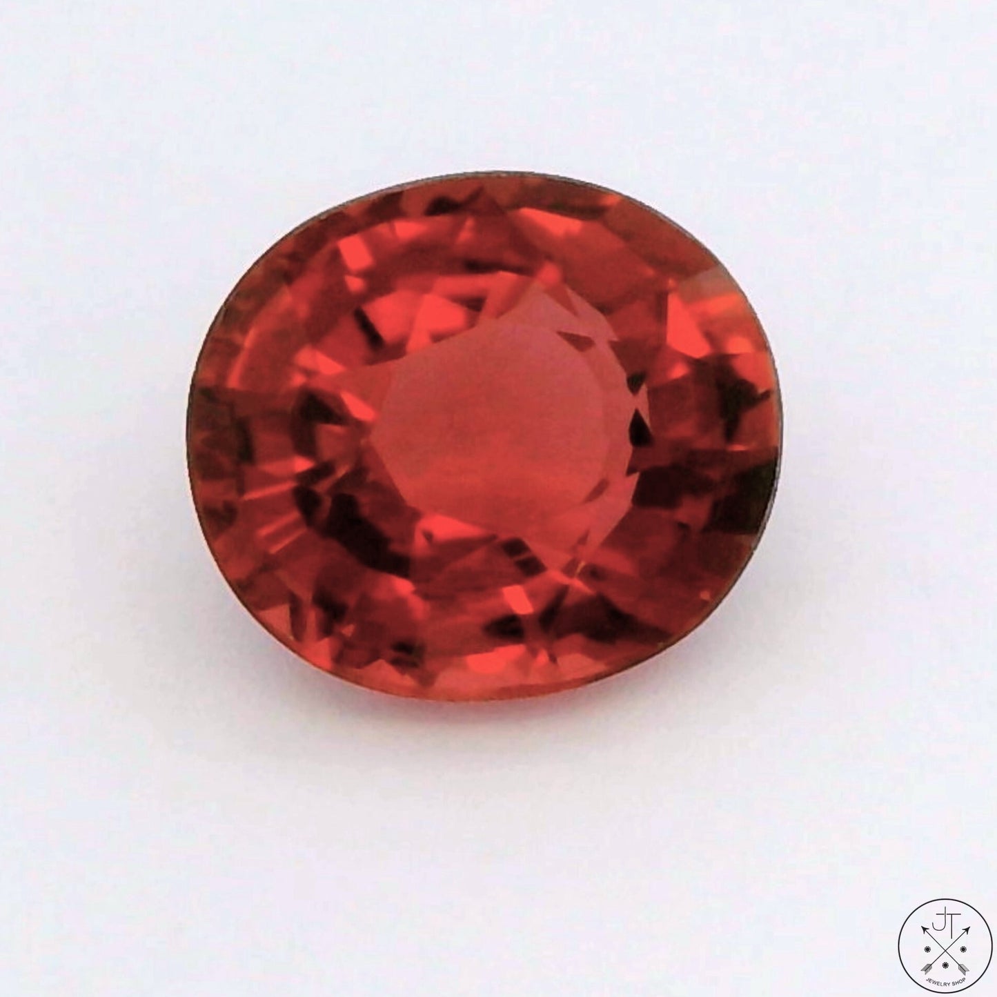1.22 Carat Natural Pink Tourmaline 7x6 mm Oval Faceted Gemstone Certified