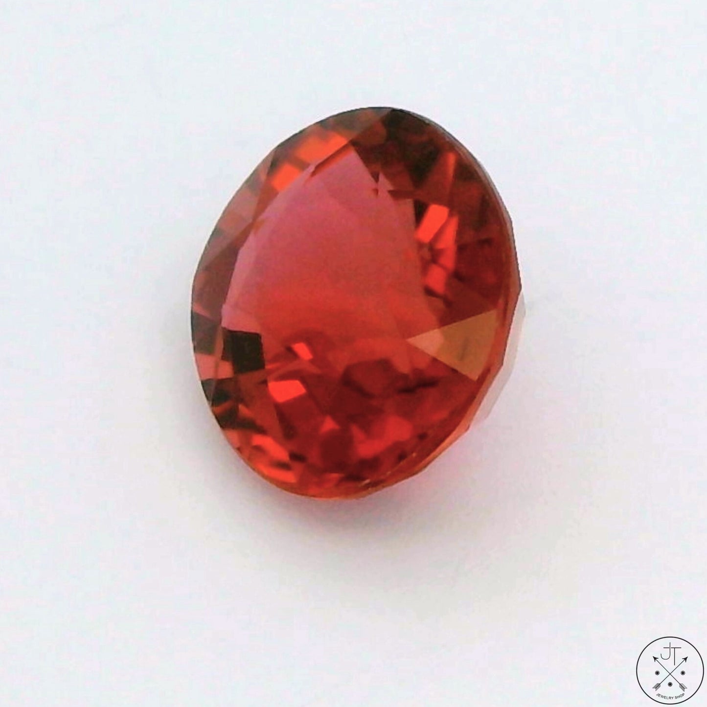 1.22 Carat Natural Pink Tourmaline 7x6 mm Oval Faceted Gemstone Certified
