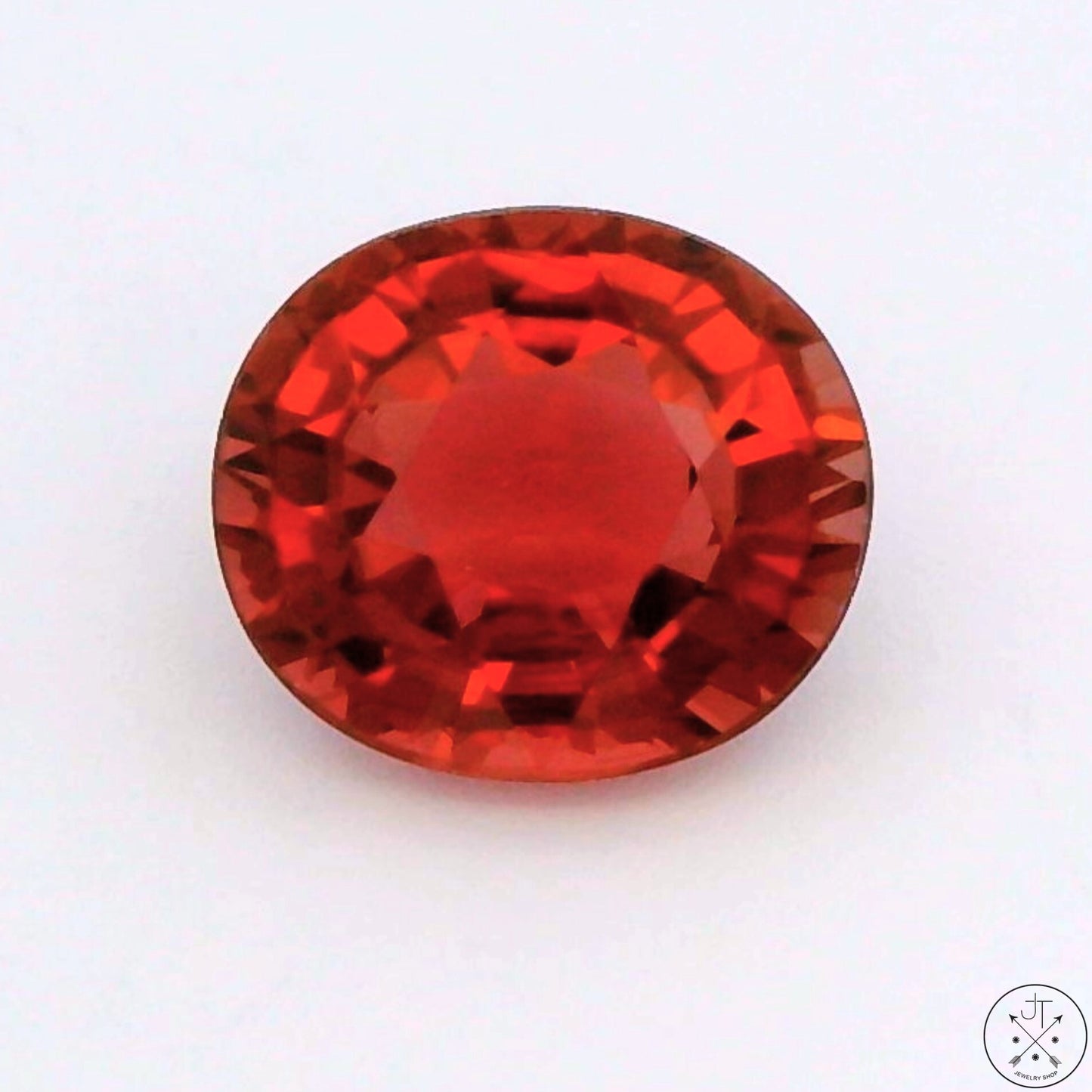 1.22 Carat Natural Pink Tourmaline 7x6 mm Oval Faceted Gemstone Certified