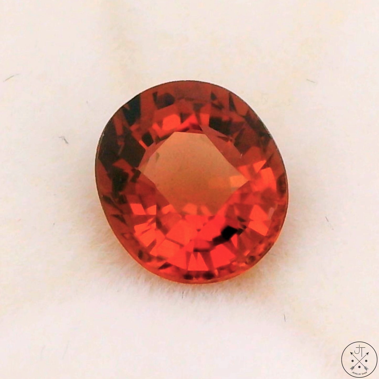 1.22 Carat Natural Pink Tourmaline 7x6 mm Oval Faceted Gemstone Certified