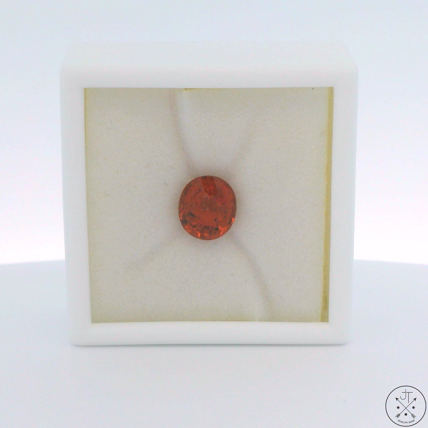 1.22 Carat Natural Pink Tourmaline 7x6 mm Oval Faceted Gemstone Certified