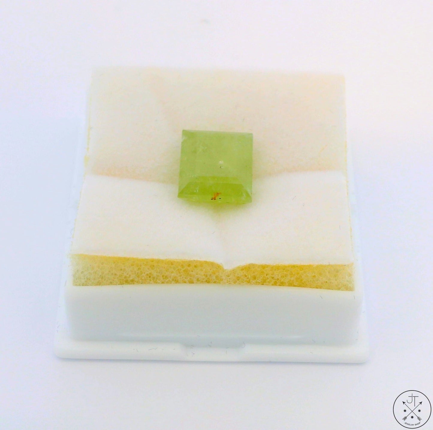 5.79 Carat Natural Mint Green Grossular Garnet 10x9 mm Emerald Faceted Gemstone Certified