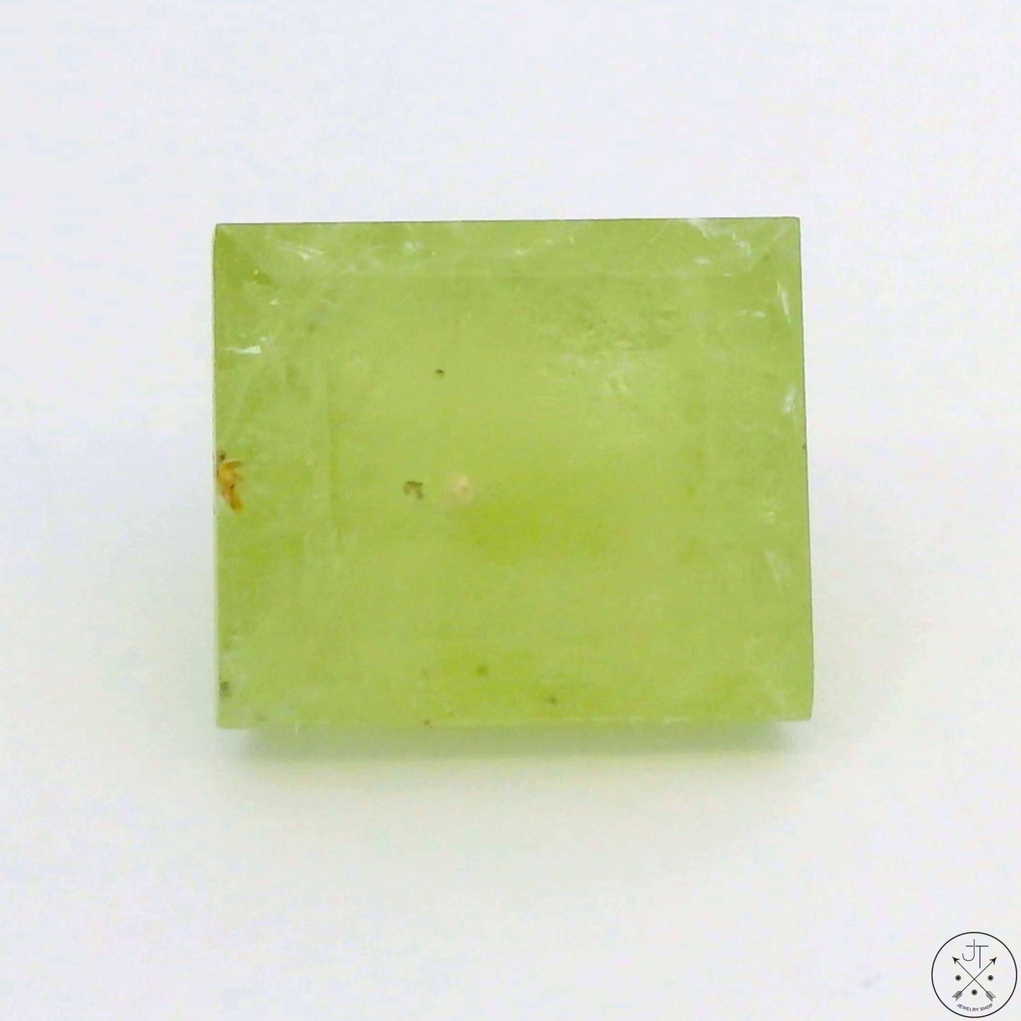 5.79 Carat Natural Mint Green Grossular Garnet 10x9 mm Emerald Faceted Gemstone Certified