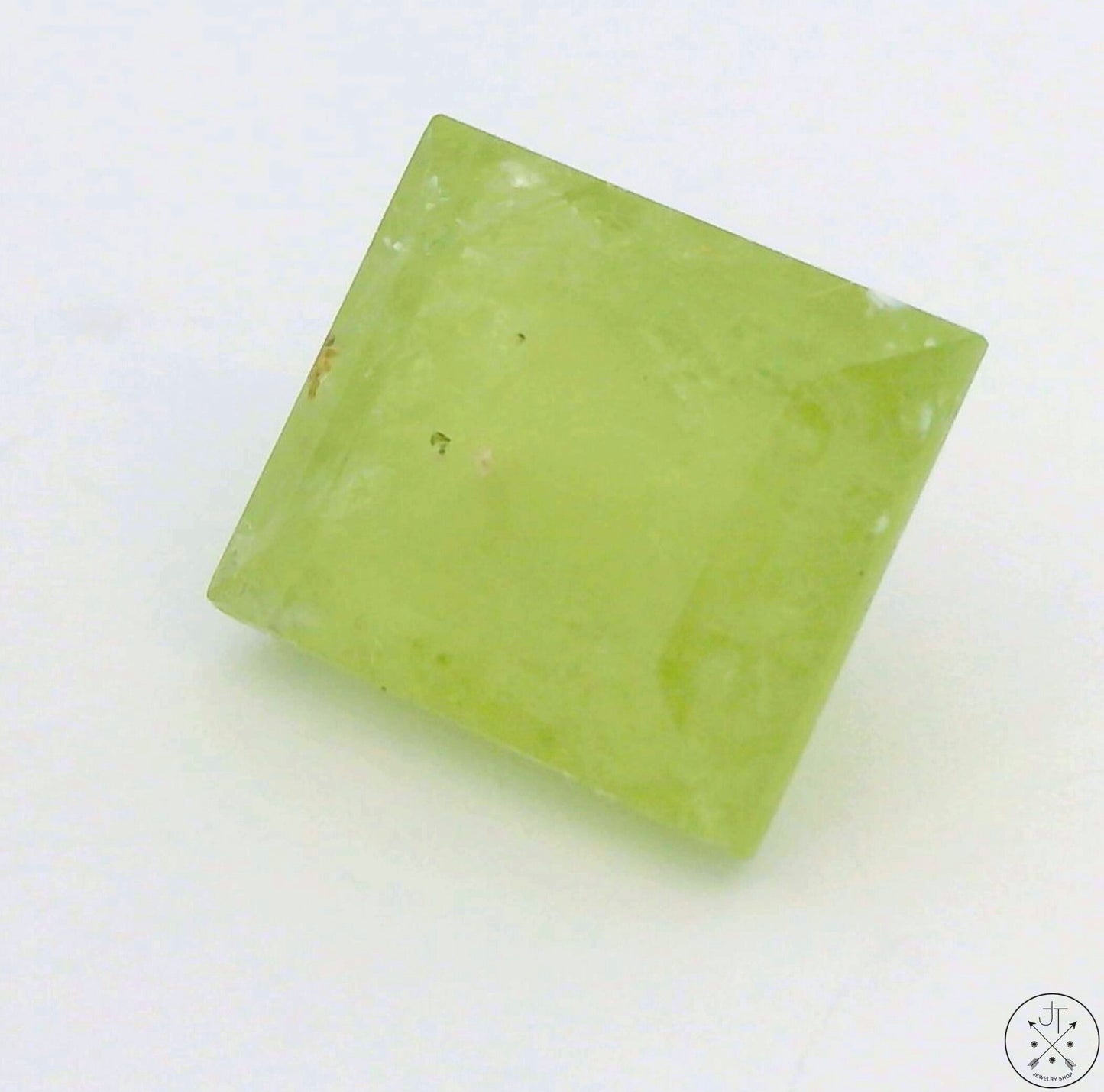 5.79 Carat Natural Mint Green Grossular Garnet 10x9 mm Emerald Faceted Gemstone Certified