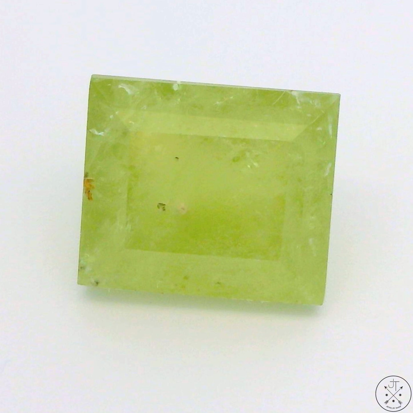 5.79 Carat Natural Mint Green Grossular Garnet 10x9 mm Emerald Faceted Gemstone Certified