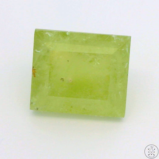 5.79 Carat Natural Mint Green Grossular Garnet 10x9 mm Emerald Faceted Gemstone Certified