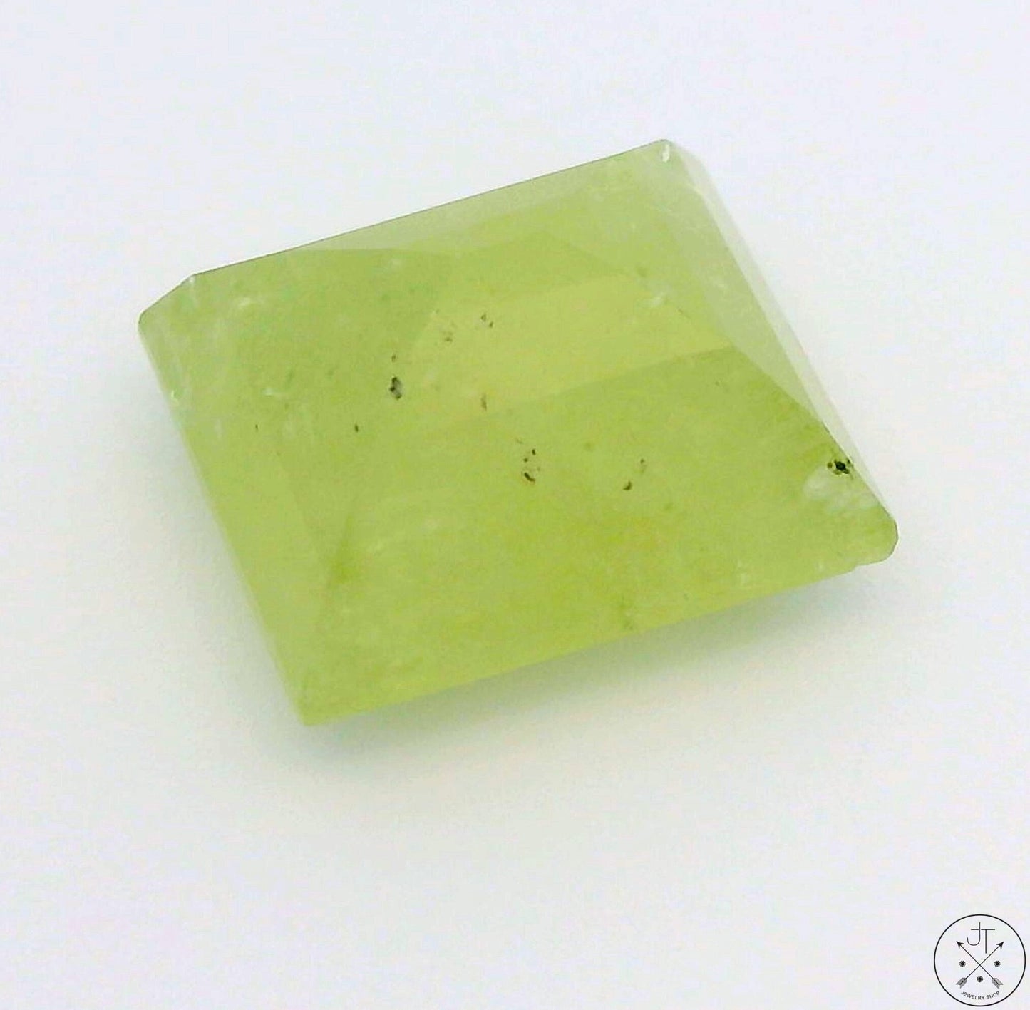 5.79 Carat Natural Mint Green Grossular Garnet 10x9 mm Emerald Faceted Gemstone Certified
