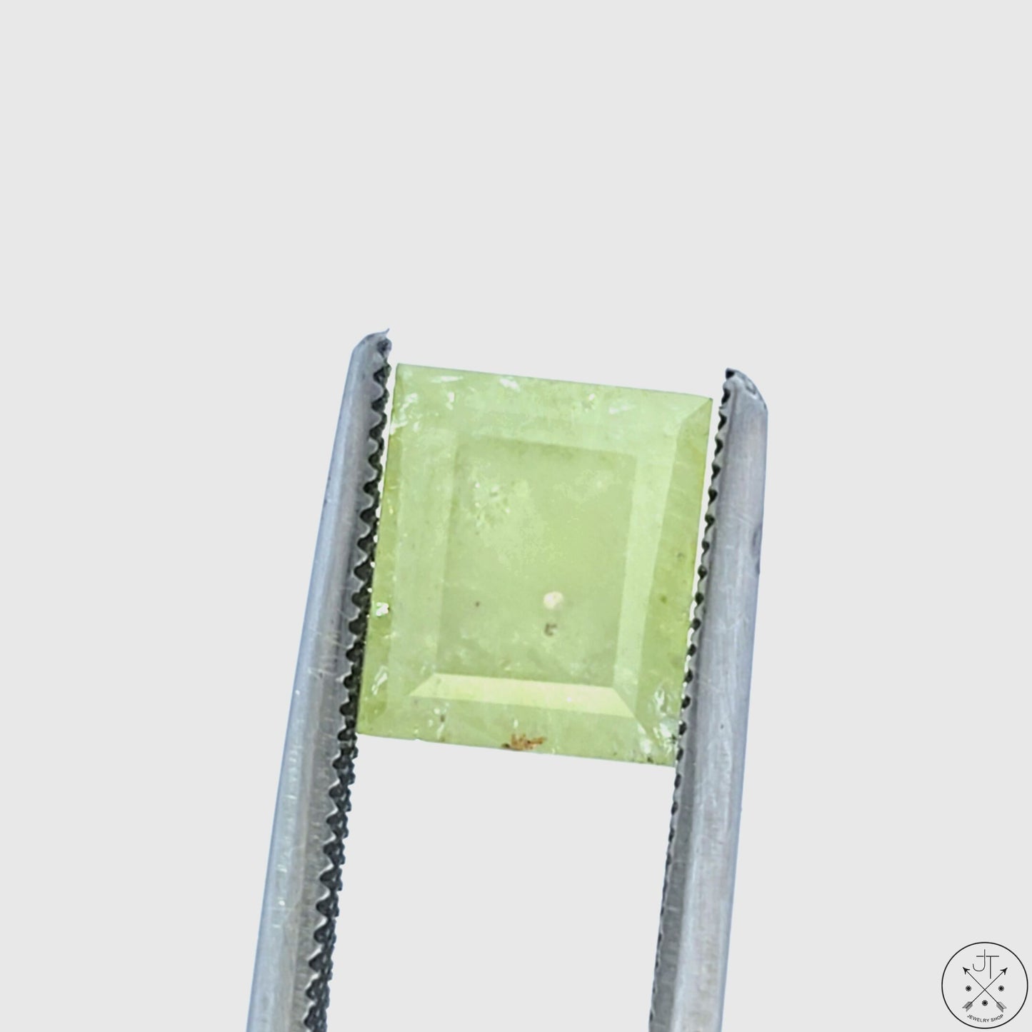 5.79 Carat Natural Mint Green Grossular Garnet 10x9 mm Emerald Faceted Gemstone Certified