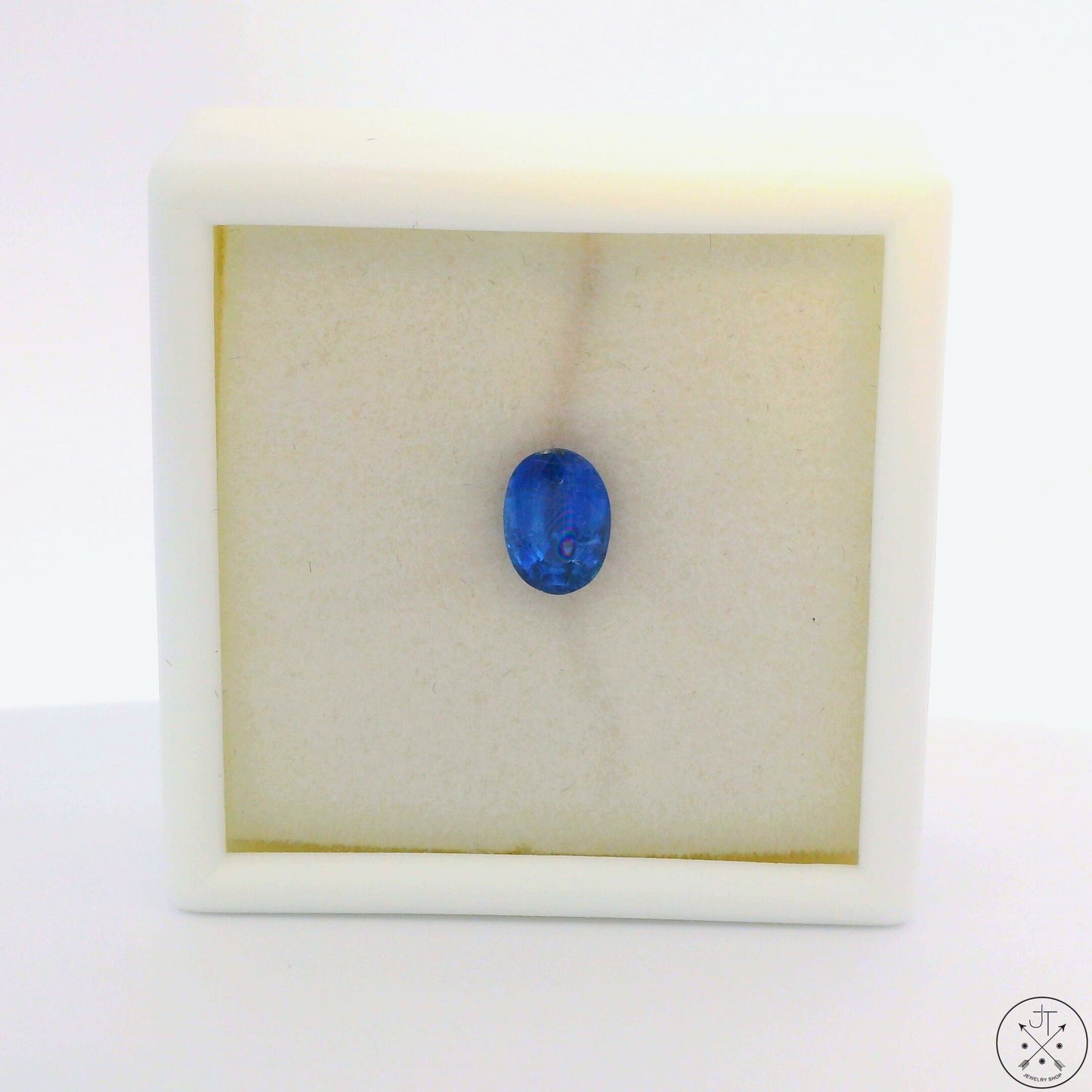 1.16 Carat Natural Blue Kyanite 7x5 mm Oval Faceted Gemstone Certified