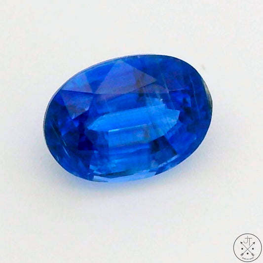 1.16 Carat Natural Blue Kyanite 7x5 mm Oval Faceted Gemstone Certified