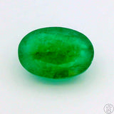 1.08 Carat Natural Emerald 8x6 mm Oval Faceted Gemstone Certified