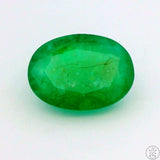 1.08 Carat Natural Emerald 8x6 mm Oval Faceted Gemstone Certified