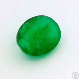 1.08 Carat Natural Emerald 8x6 mm Oval Faceted Gemstone Certified