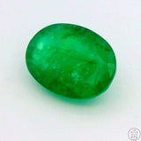 1.08 Carat Natural Emerald 8x6 mm Oval Faceted Gemstone Certified