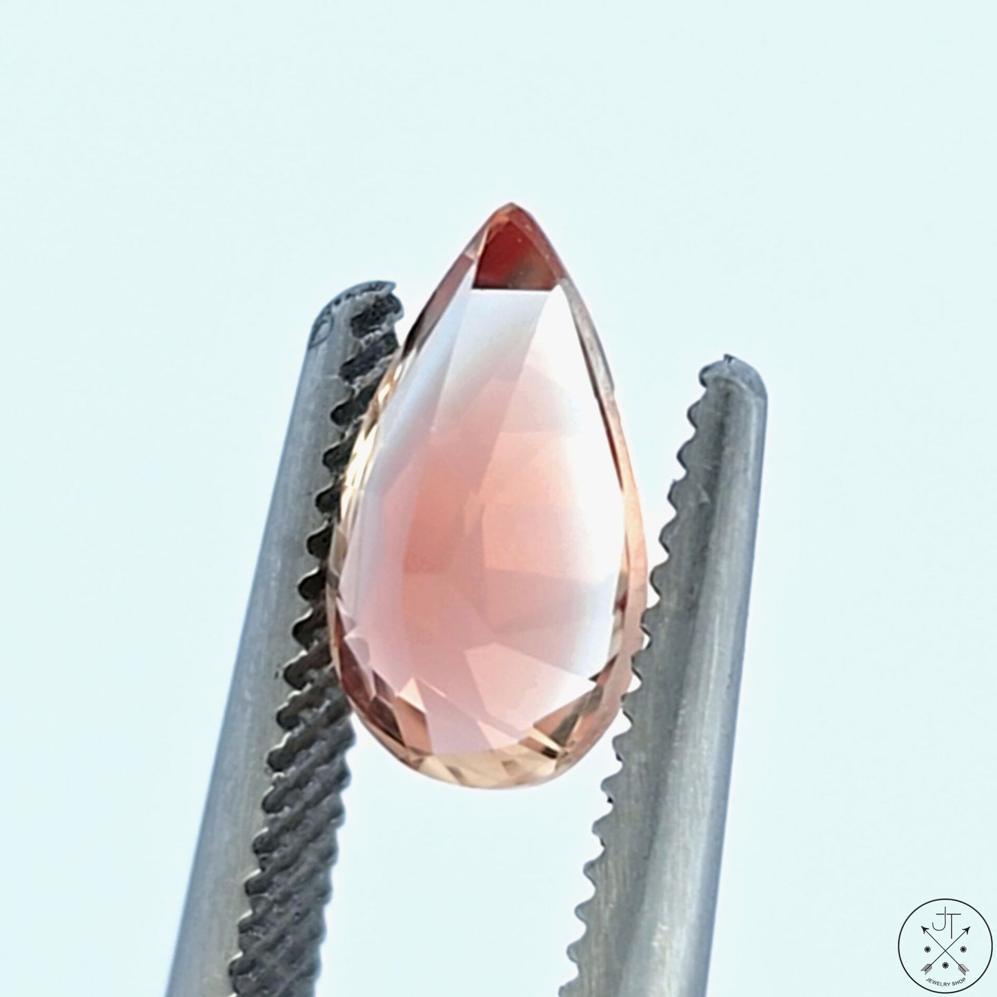 1.32 Carat Natural Oregon Sunstone 10x6 mm Pear Faceted Gemstone Certified