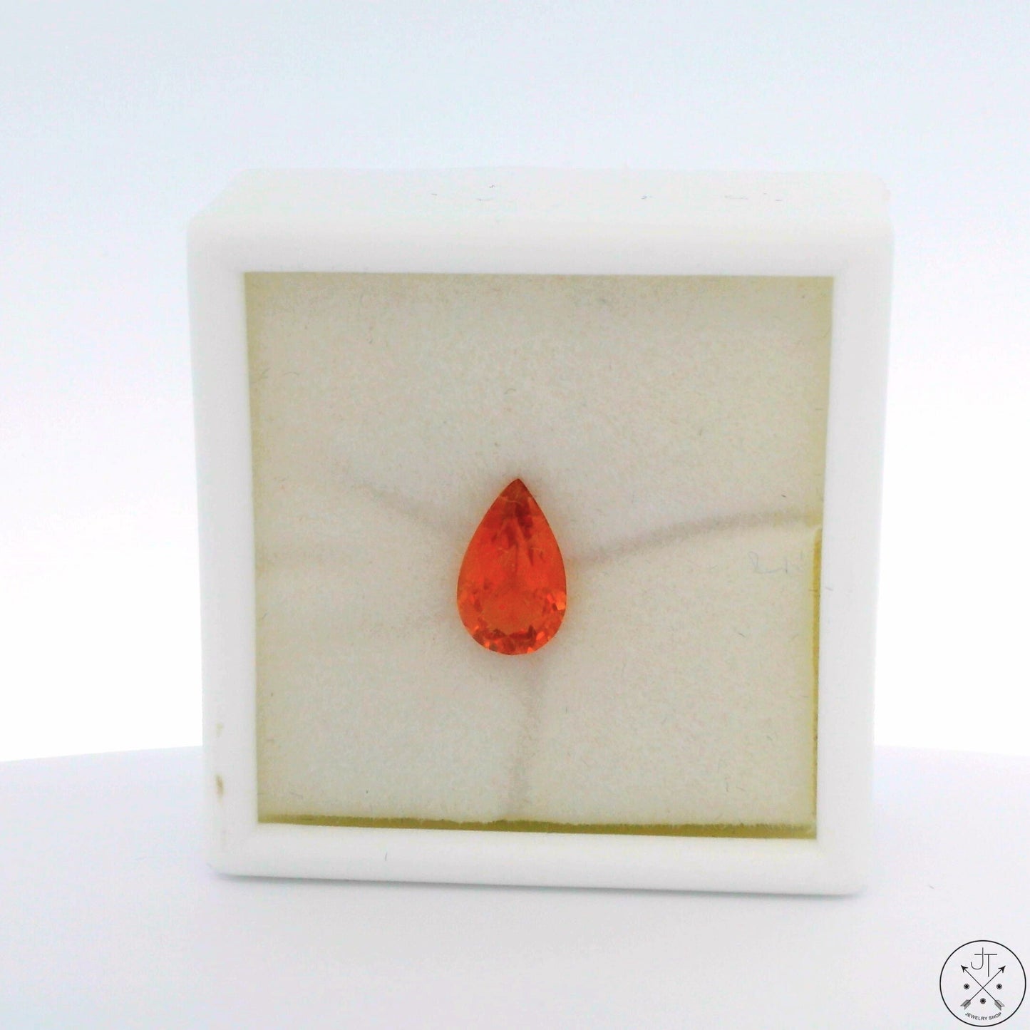 1.32 Carat Natural Oregon Sunstone 10x6 mm Pear Faceted Gemstone Certified