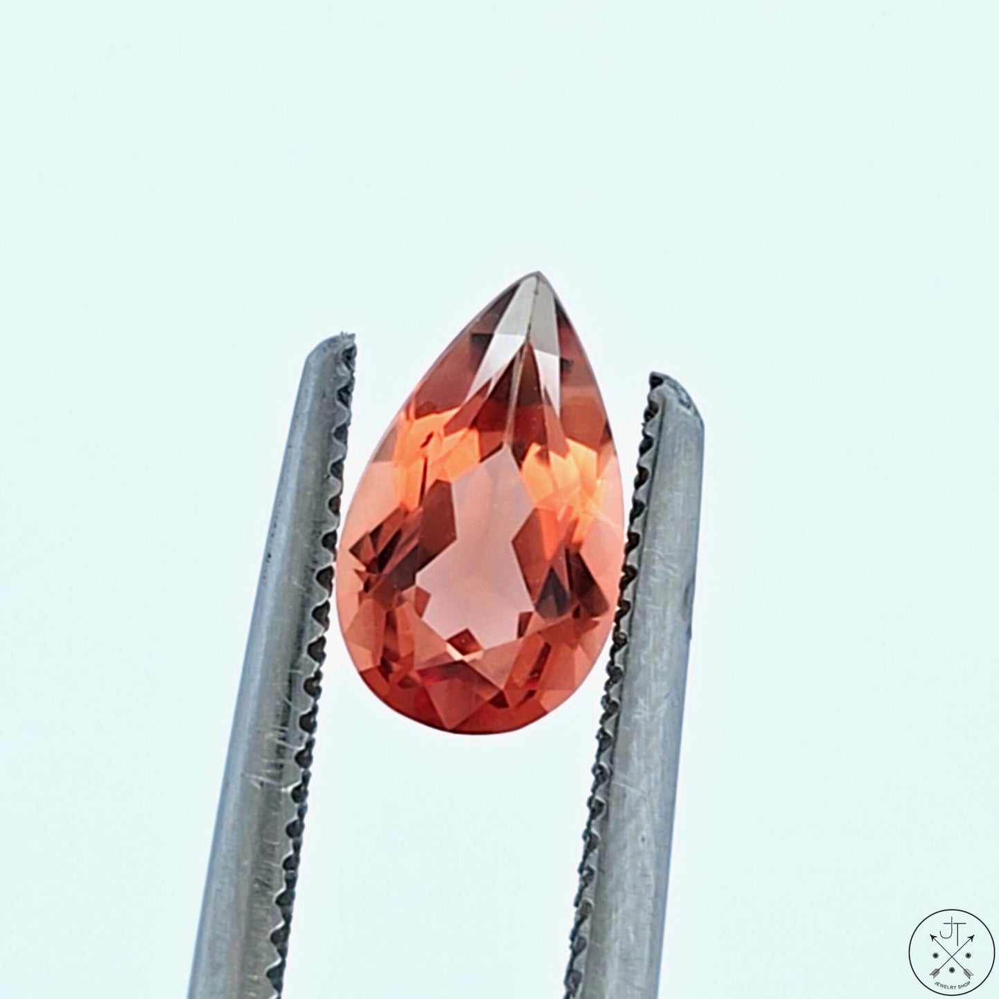 1.32 Carat Natural Oregon Sunstone 10x6 mm Pear Faceted Gemstone Certified