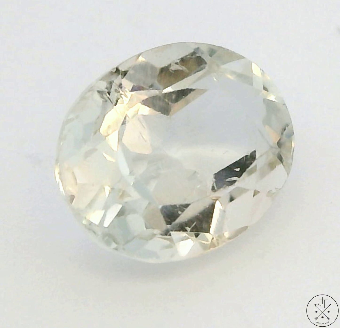 2.42 Carat Natural Light Pink Topaz 9x7 mm Oval Faceted Gemstone Certified