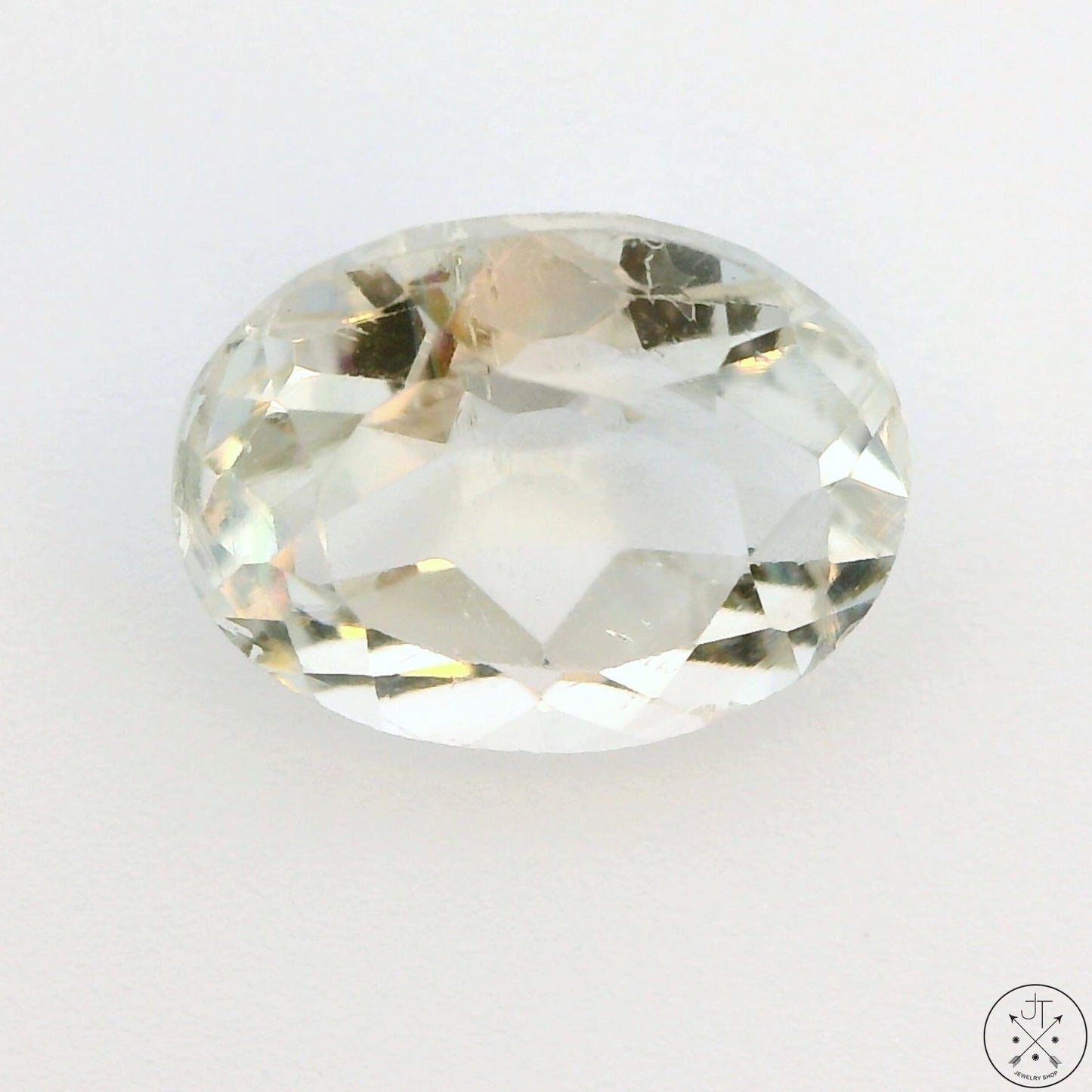 2.42 Carat Natural Light Pink Topaz 9x7 mm Oval Faceted Gemstone Certified